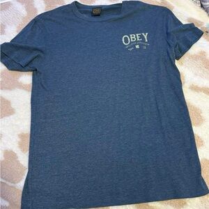 Obey Heather Blue Short Sleeve Tee
